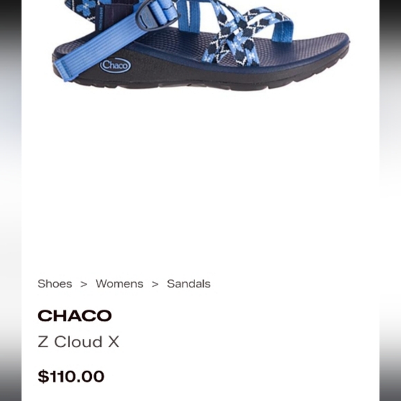 Chaco Z Cloud X Blue Dahlia Eclipse Athletic Hike Walk Sandal Trail Shoe Women 7 - Picture 4 of 11